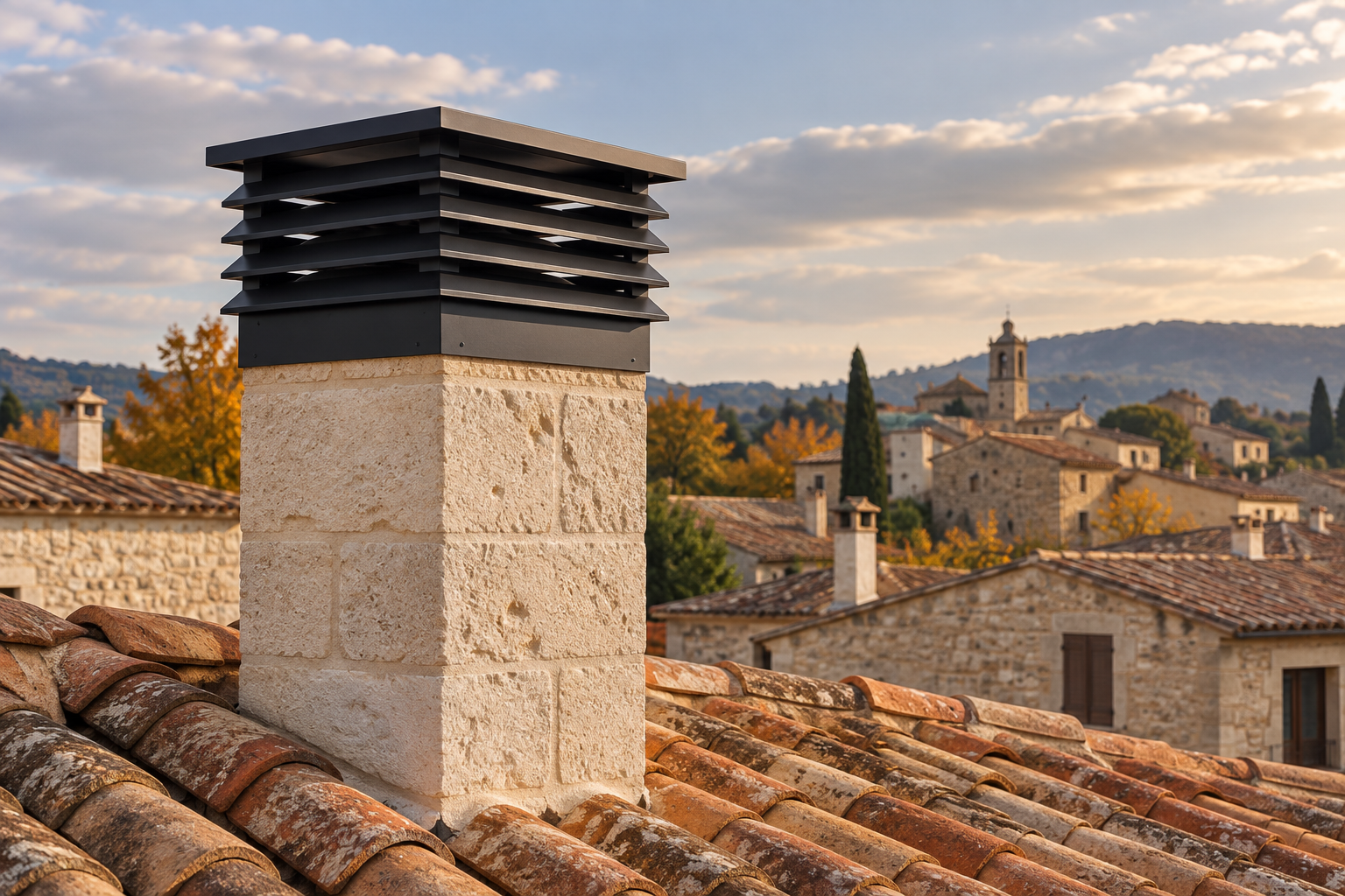 Sombrero de chimenea de lamas