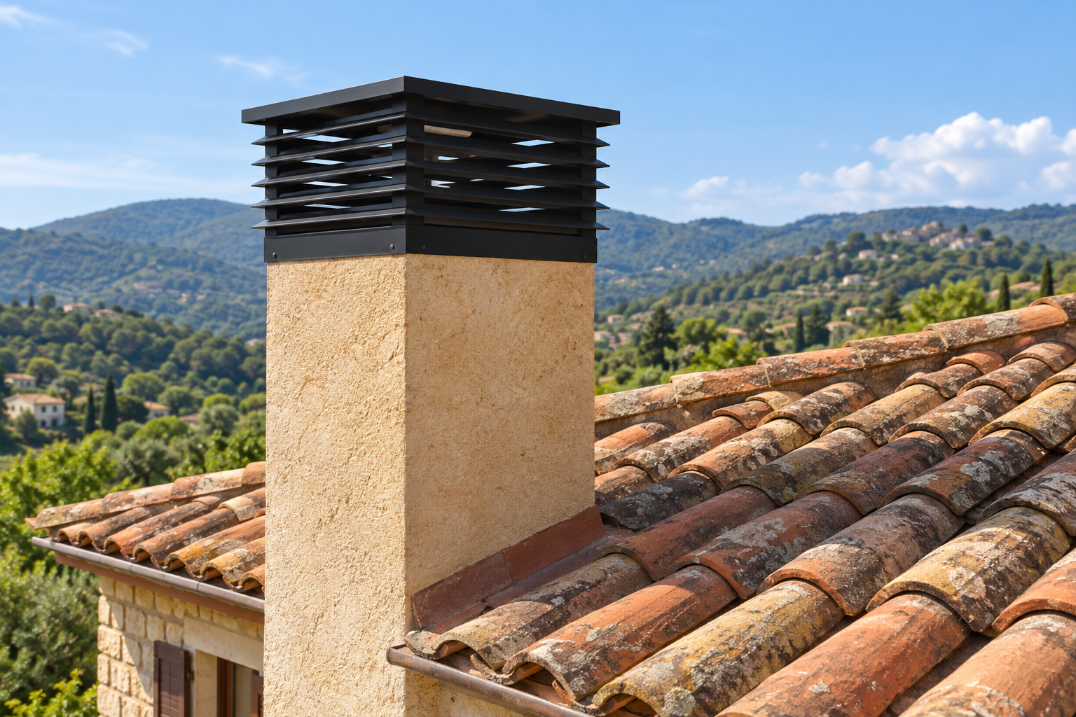 Cabecera · Sombrero de chimenea de lamas